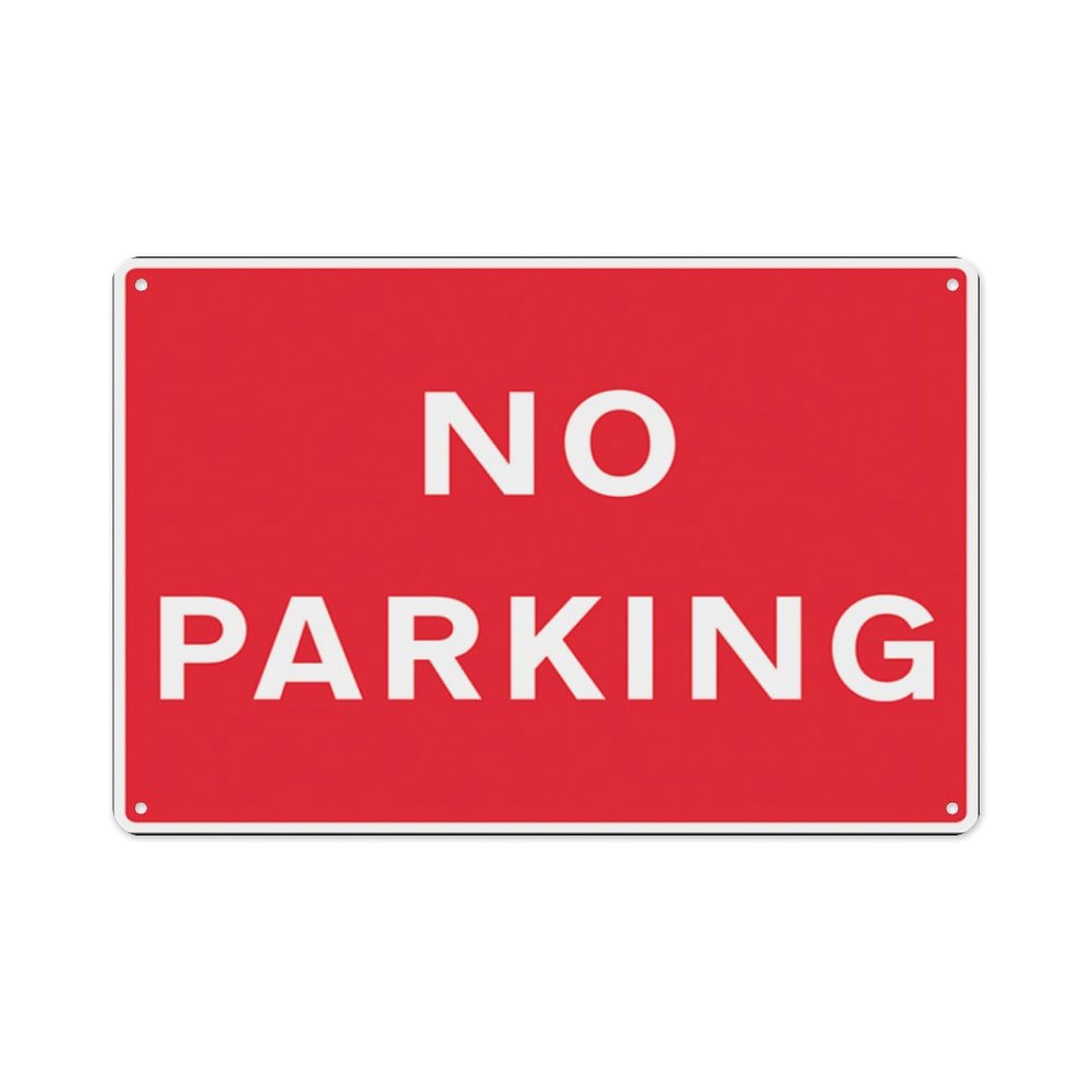 peiyeety No Parking Aluminum Tin Warning Signs For Home Outdoor Garden 8X12 Inches