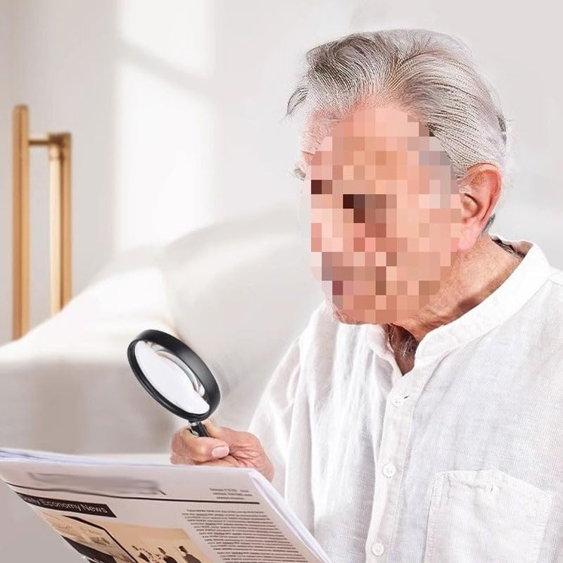 Soft Handle Magnifier for Elderly Reading Home Optical Lens Magnifying Glass