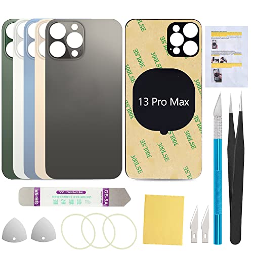 UooFide Back Screen Replacement Glass Compatible with iPhone 13 Pro Max 6.7-Inches All Carriers (Graphite)