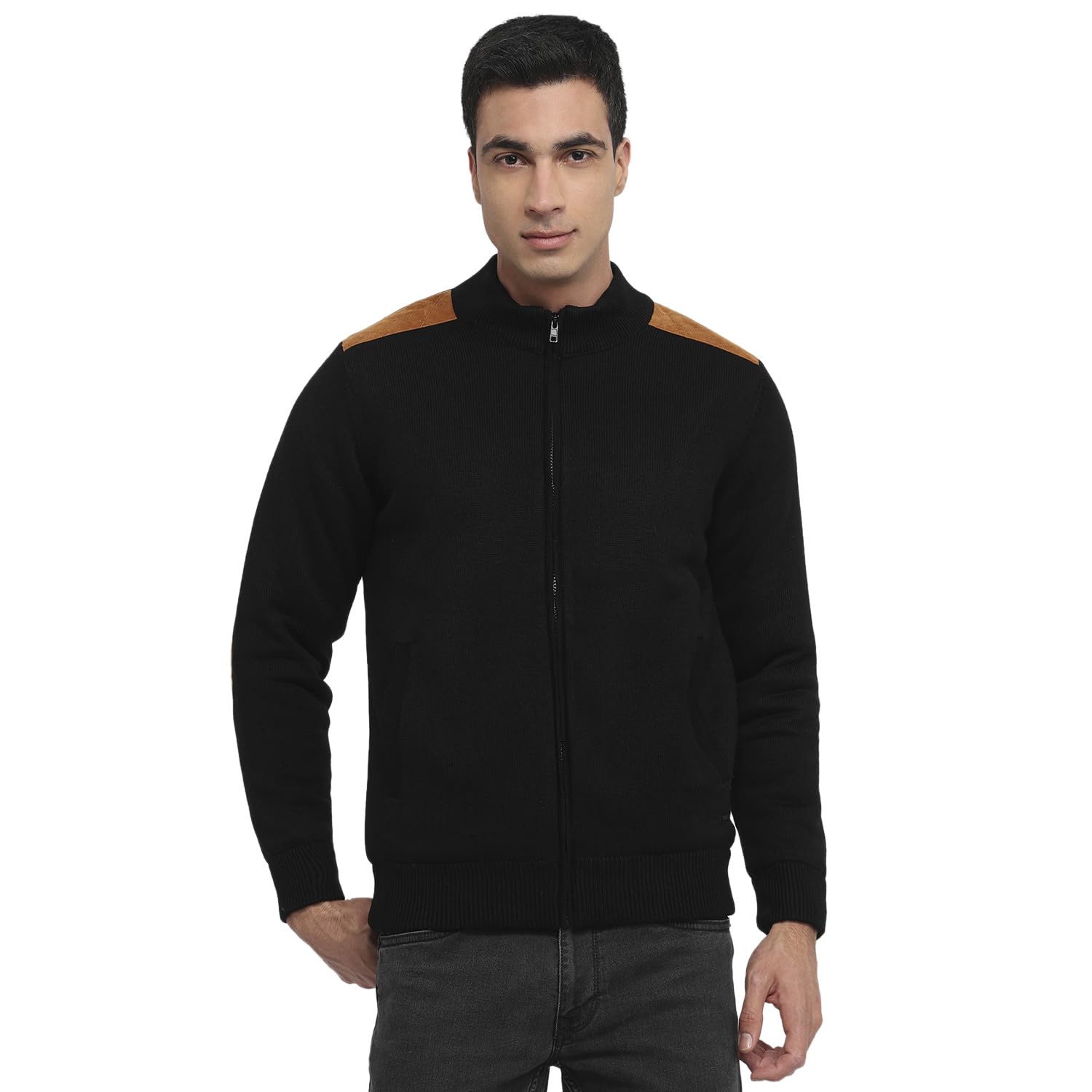 parx Men Regular Fit Solid Pattern Pure Acrylic High Neck Full Sleeve Casual Sweater-picture-22