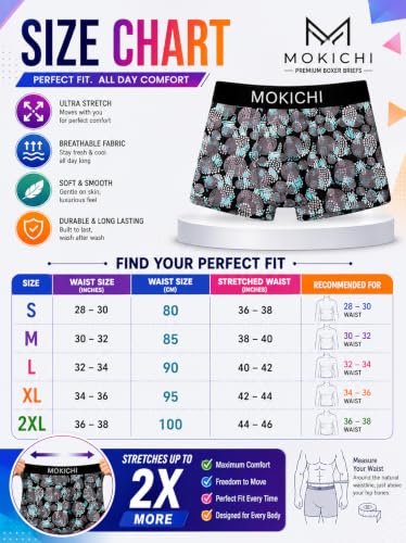 Image of Men's Printed Boxer Briefs for Comfortable Everyday Wear | Stretchable Trunks with Soft Waistband | Stylish Printed Innerwear for Men | Pack of 5