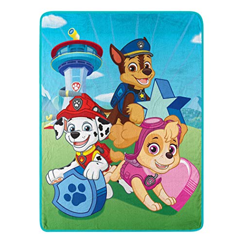 Kids Warehouse Paw Patrol Happy Day Super Plush Throw - 46" by 60"