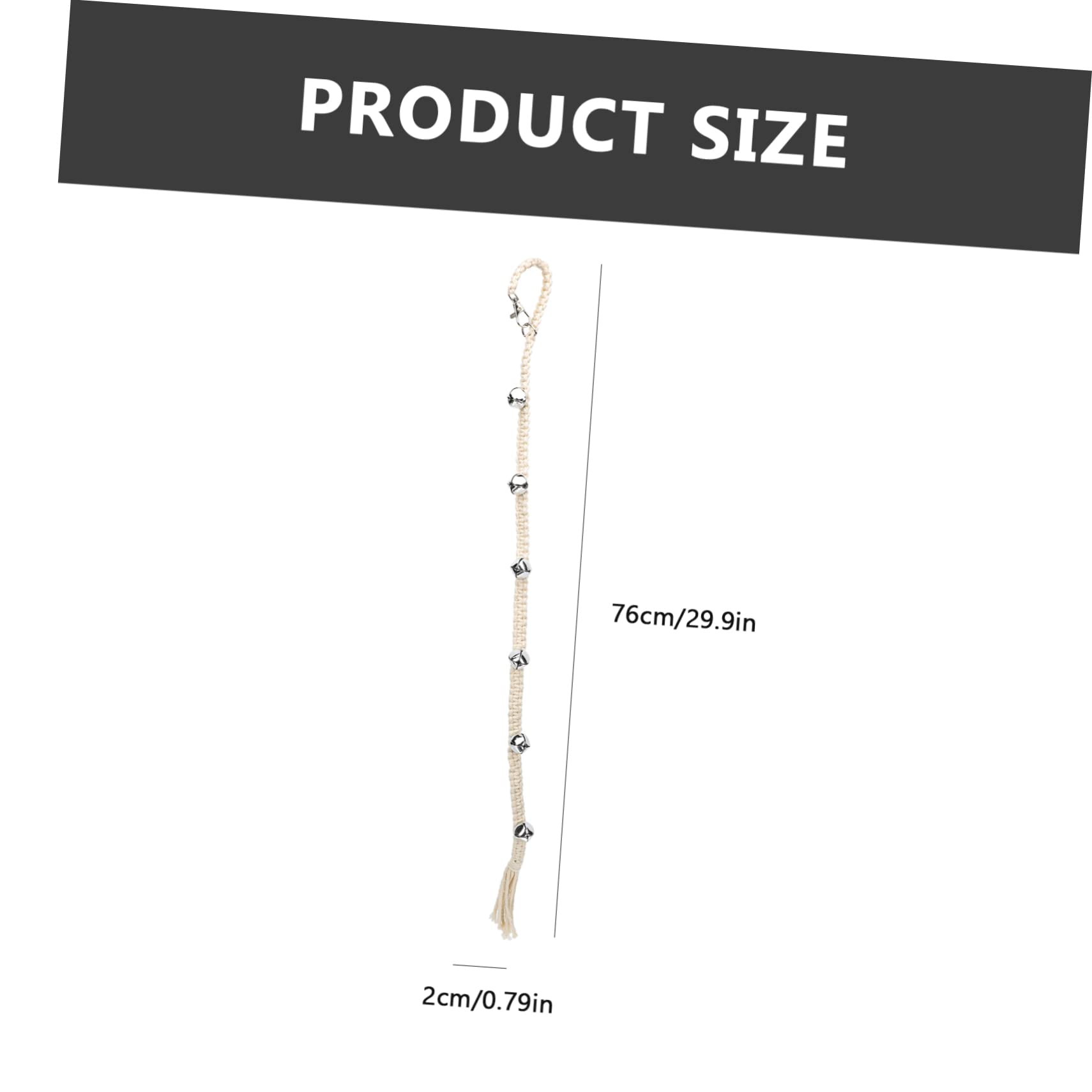 Toddmomy Pet Doorbell Rope Dog Training Bell Chain Noise- Dog Bell for Potty Training