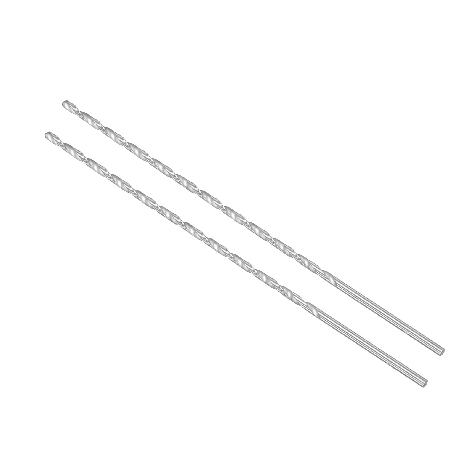 CoCud Extra Long High Speed Steel Twist Drill Bits, 4mm Diameter 250mm Length, Straight Twist Jobber Drill Bit