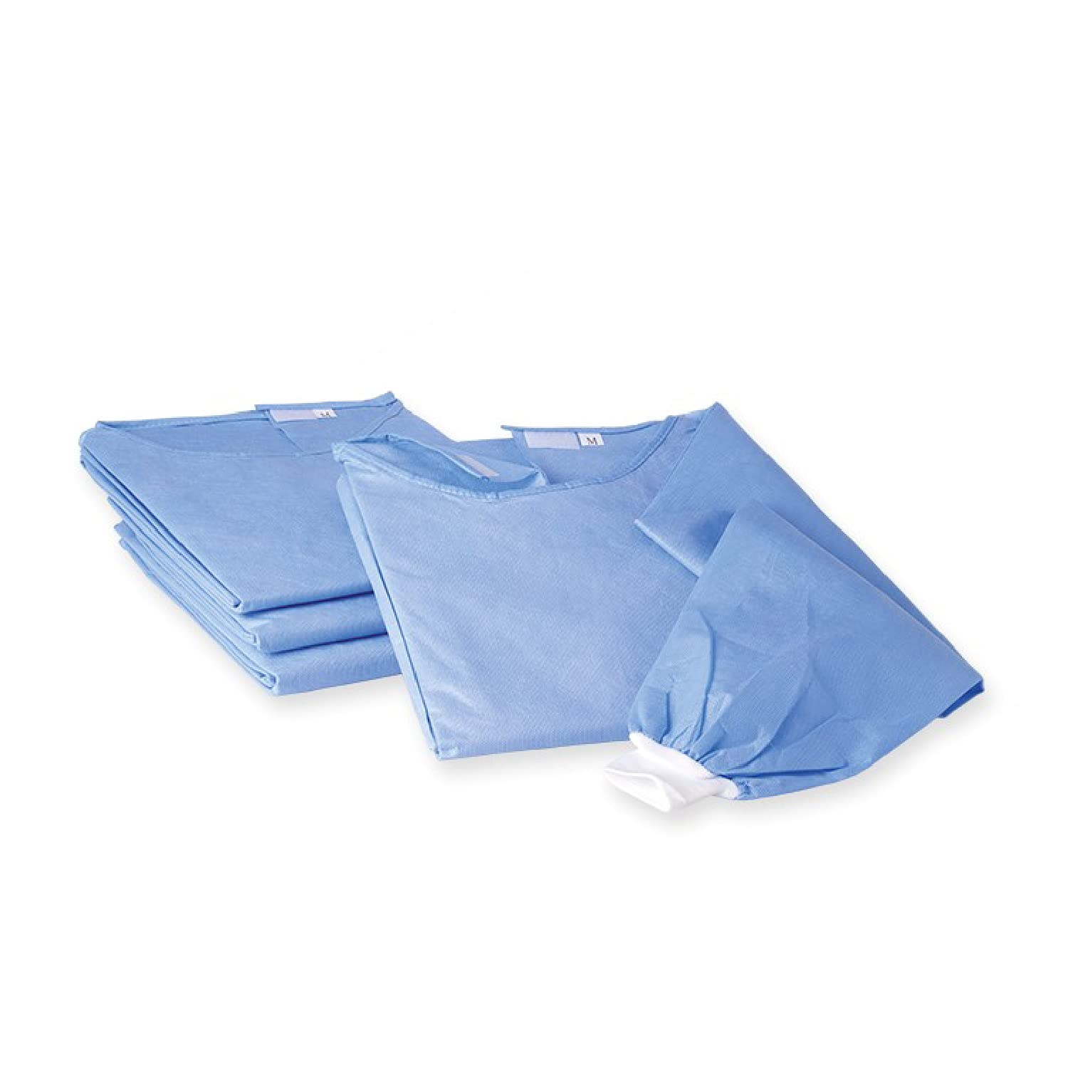 Camice Chirurgico Monouso Sterile 45gr Blu 5 pezzi Dispositivo Medico Idrorepellente