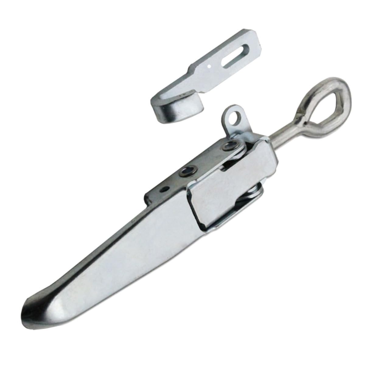 Ciieeo Trailer Hitch Lock Catch Heavy Trailer Hasp Interior Parts Van Buckles Heavy Trailer Buckle Silver