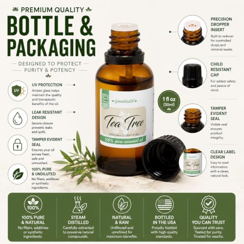 Aceite Esencial 100% Puro de Árbol de Té 1 fl oz miniatura 2