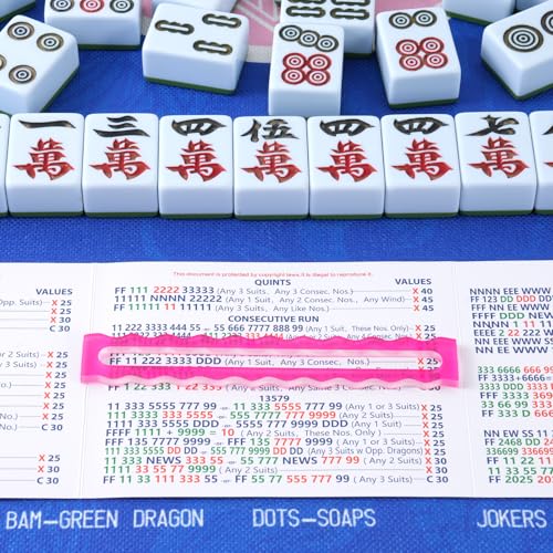 Set 4 Piezas Lectores de Línea Mahjong Acrílico miniatura 7