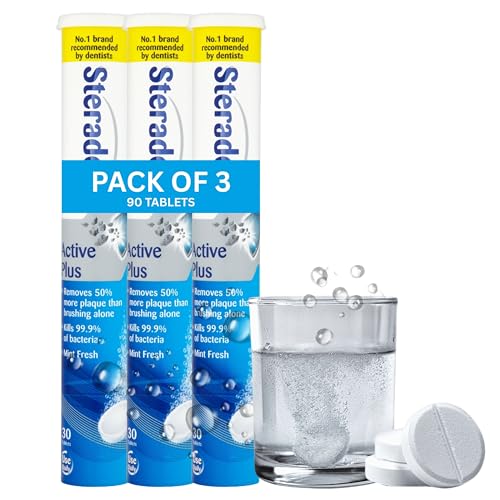 90x Retainer Cleaner Tablets (3x30) - Retainer Cleaning False Teeth Cleaner Mouthguard Cleaner Denture Cleaning Tablets Aligner Cleaner Brite Retainer Tablet - 90 Tablets - 3 Months