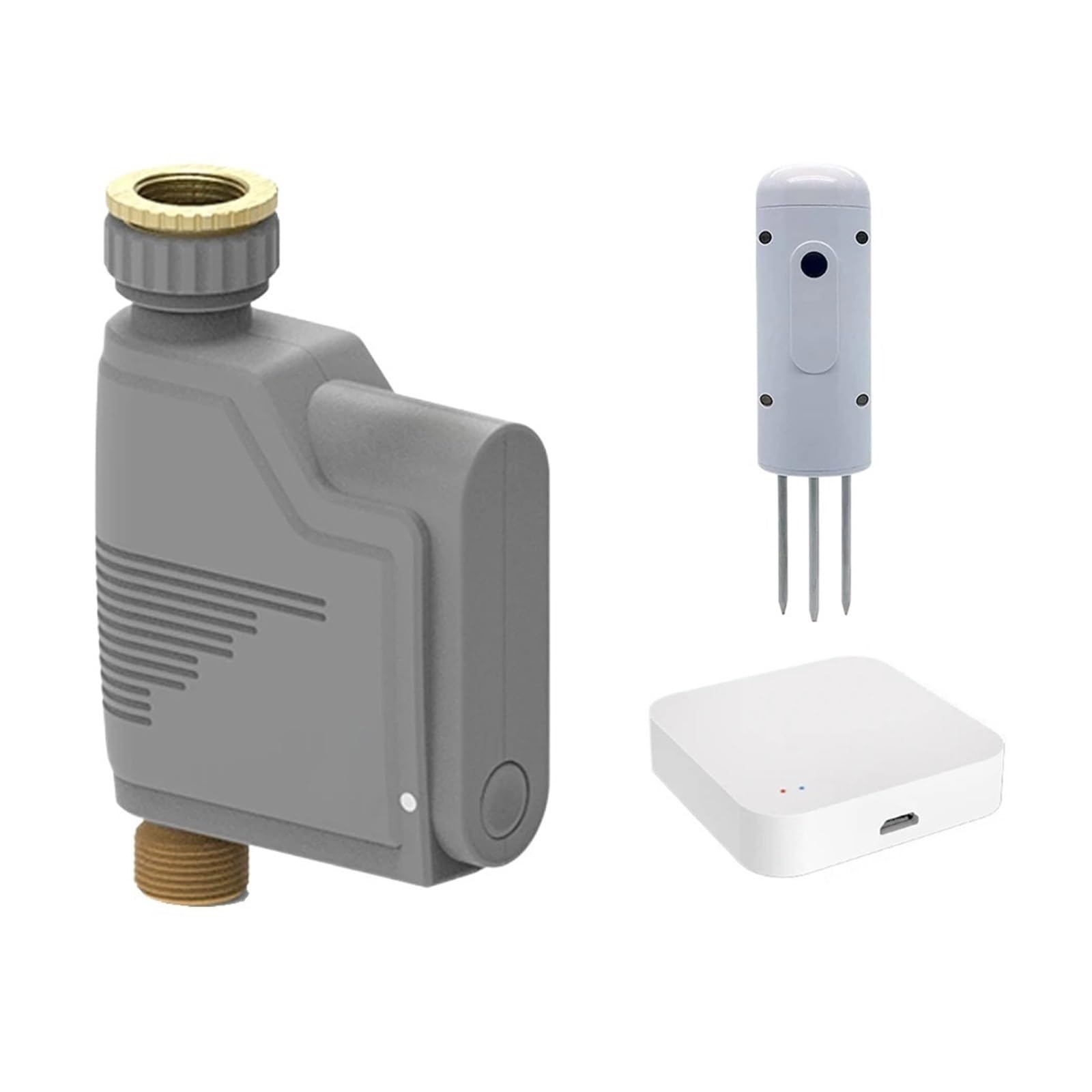 Tuya ZigBee Tubo Flessibile Rubinetto Irrigazione Timer Controller Sprinkler Intelligente Di Del Giardino Rilevatore Umidità Suolo