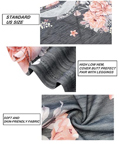 Image of CARCOS Plus Size Tops for Women Short Sleeve Raglan Striped Tee Color Block Crewneck /V Neck Tunic Loose Fit Summer XL-5XL