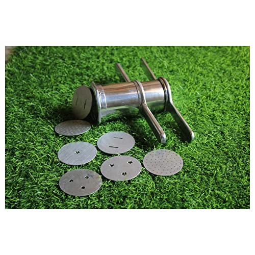 Image of Subaa Aluminium Food Masher | Idiyappam Sev Sancha Maker | Traditional Murukku Chakli Press Machine | Heavy Duty Manual | Stainless Steel Handle