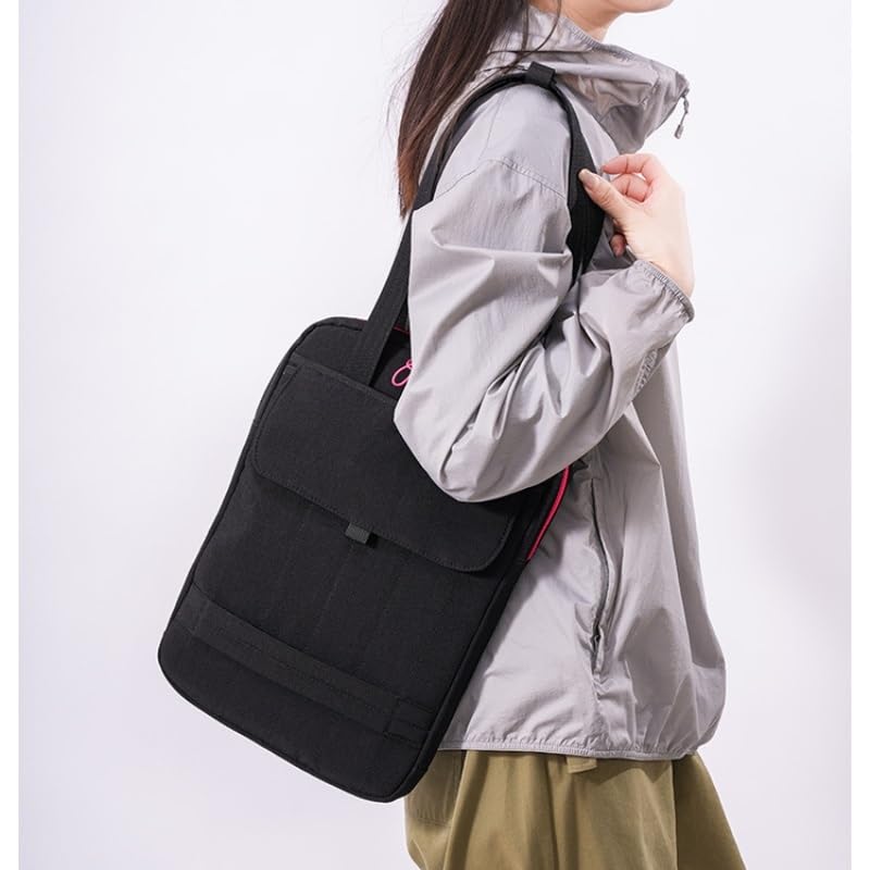 bandolera Bolso de hombro vertical for portátil de 15,6 pulgadas, funda acolchada con asa acolchada y correa for equipaje. portatil