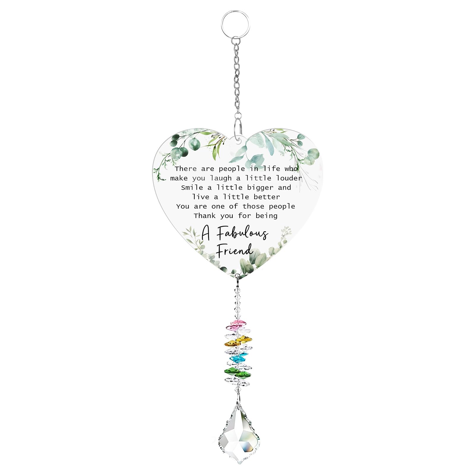 Friendship Gifts For Women, Crystal Suncatcher Colorful For Women, Exquisite Sun Catcher, Warm Friendship Gift Crystal Suncatcher, Perfect for Bestie & Female Friends Gifting