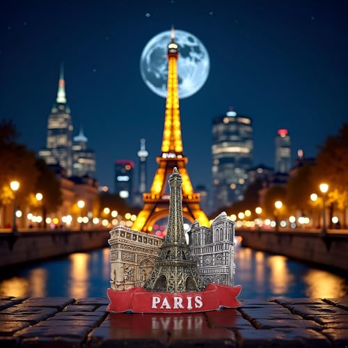 Imán Decorativo Torre 3D París Resina miniatura 3