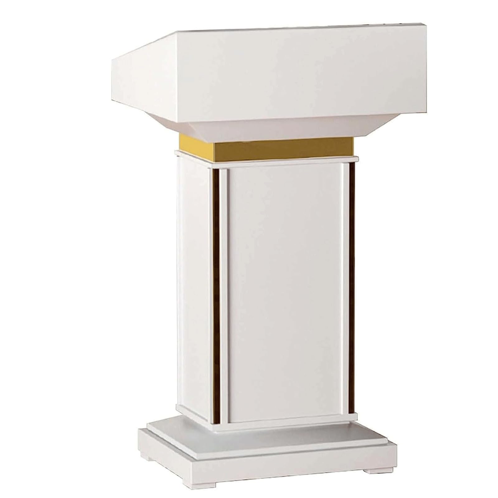 Speech Podium Luxury Lectern Spacious Mesa and Open Storage Podiums Pulpits for Churches Podium Stand Reception Desk Teacher Podiums Fashion