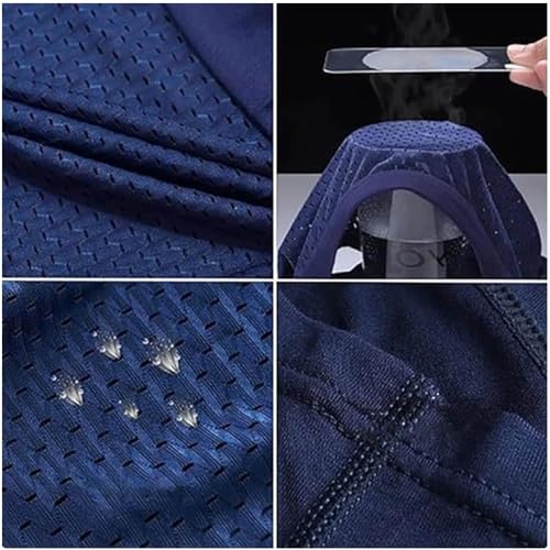 2024 Bamboo Fibre Boxer Shorts 4pcs - Breathable Quick-Drying Sports Flat Pants for Men (Color : 4pcs, Size : 3X-Large)3