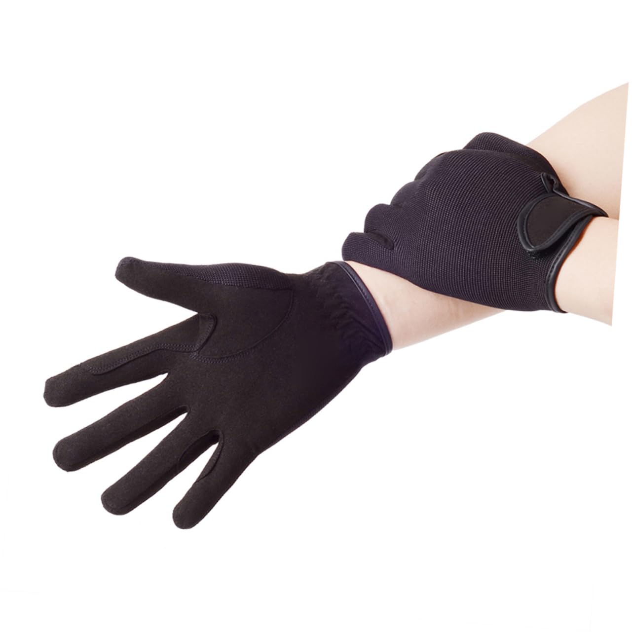 Toddmomy Guanti Da Cavallo Resistenti All'usura Guanti Caldi Uomini Guanti Da Equitazione Addestramento Equestre Guanti Per L'equitazione Black