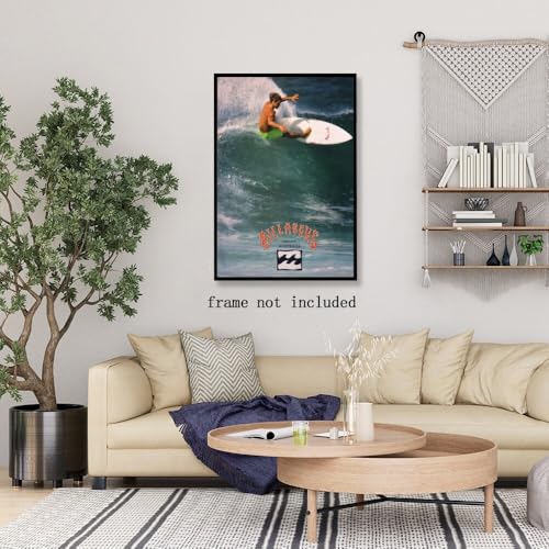 Generic 1990 Surf Poster Vintage Surfing Posters Retro Ocean Print Hawaii Summer Beach Newspaper Canvas Surfer Wall Art Aesthetic Room Decoration For Beach Lovers 8X12Inch Unframed thumb #7