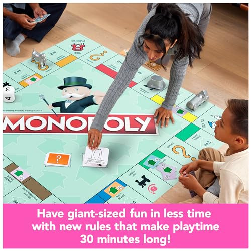 Spin Master Games Monopoly Giant Edition Oversized Classic Kids Board Game - image 3