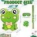 Aoriher Frog Piñata with Stick Blindfold and Confetti Frog Birthday Party Favors Decorations for Country Farm Theme Party Supplies Toys Outdoor Games, 15 x 13 x 3.2 Inch