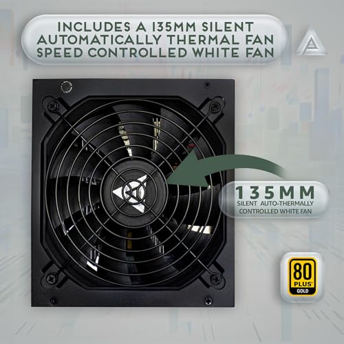 Fuente Apevia ATX-PR1300W 1300W 80+ Gold ATX 3.1 miniatura 4