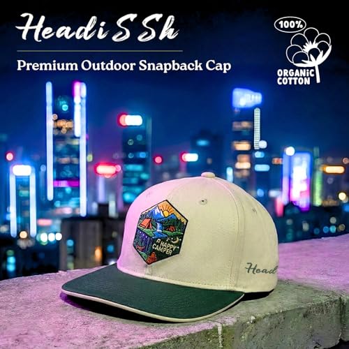 Image of Cotton Cap for Men & Women | Flat Visor Snapback | Unisex Cream