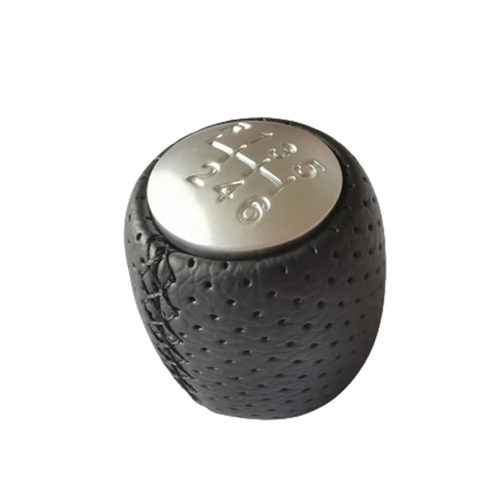 DWTNMEX Gear Shift Knob for ALFA for Romeo 159 for Brera for Spider 2005-2011 5 6 Speed Car Shift Knob Gear 55344557(6speed Silver)