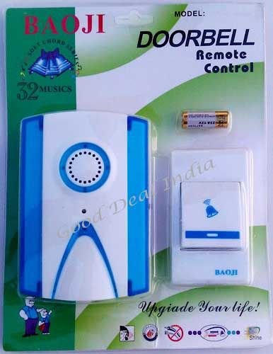 Boosty® Wireless Doorbell with LED Indicator – Waterproof Remote Door Bell Chime Kit with Various Melodies, 4 Volume Levels, Easy Installation – Ideal for Home, Office, and Business Use White