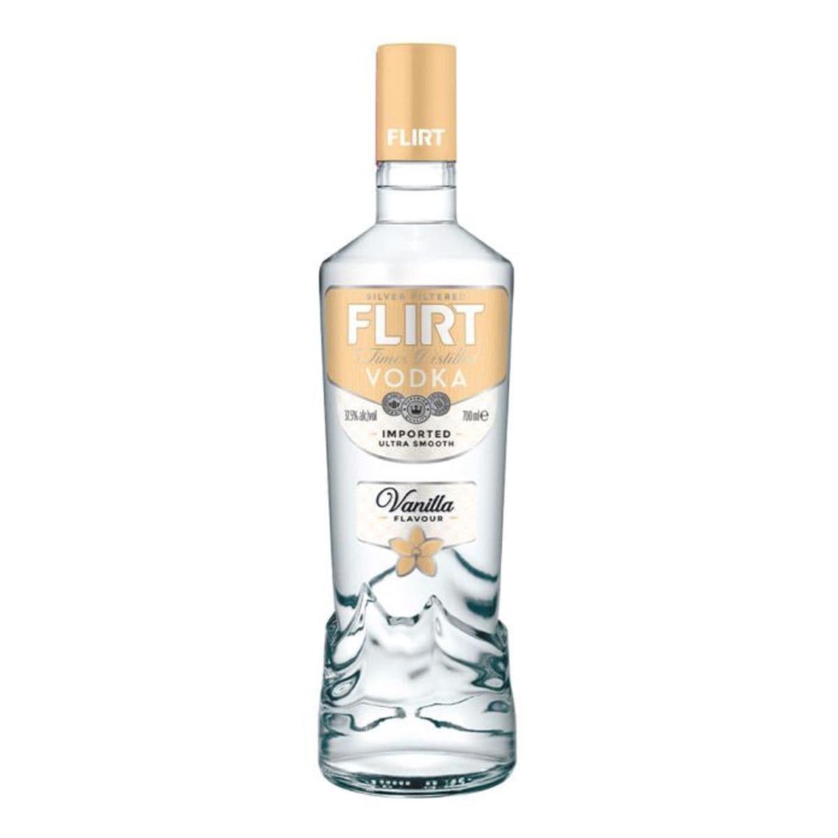FLIRT Vanilla Flavoured Vodka 70 cl, Perfect For a Passionfruit Martini, 37.5% ABV