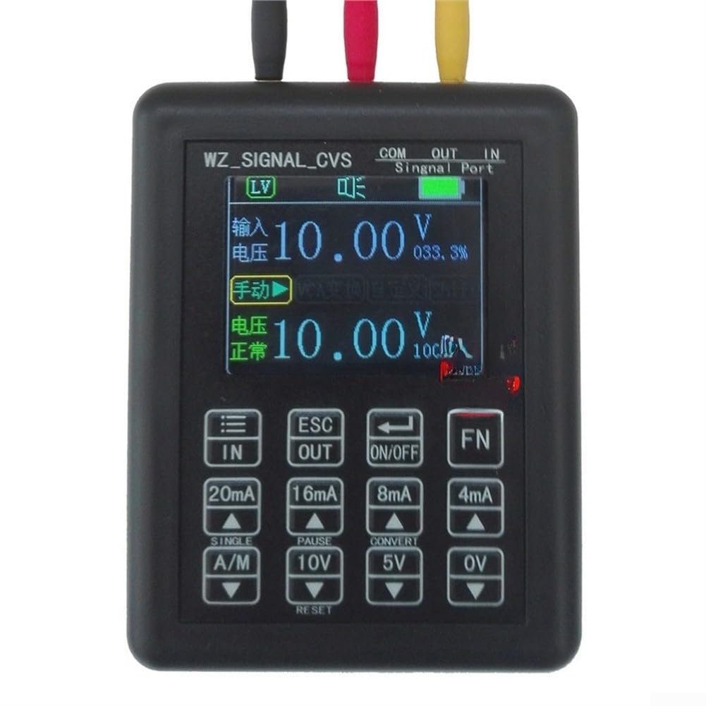 Generatore di segnale 4-20mA Calibratore trasmettitore di tensione corrente 24V per sorgente 0-10V | Materiale ABS Design compatto per strumento di calibrazione di test industriali