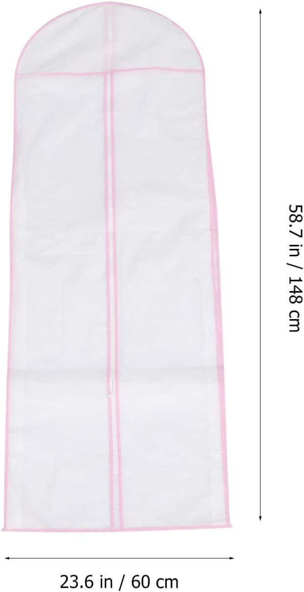 review VALICLUD Clothing Organizer Clothes Storage Bag Wedding Dress Garment Bag Travel Garment Storage Bag Dust Cover for Bridal Gown Dresses Evening Gowns Clothing Organizer Clothes Storage Bag