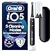 Oral-B iO5 Electric Toothbrush for Adults, Black, 5 Cleaning Modes with Teeth Whitening, Includes Travel Case, Long-Lasting Battery for Home and Travel, 2 Pin Plug