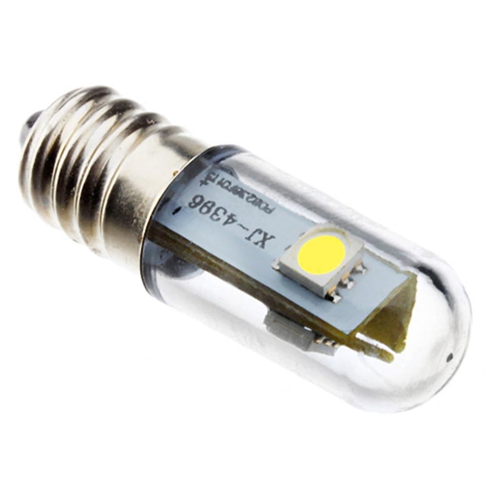 HHF Illuminazione domestica, Confezione da 50, lampadine a LED for frigorifero, luci a pollice, AC220V T15 E14, 0,5 W, luce notturna decorativa(2700K warm white)