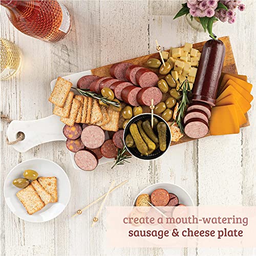Deli Direct Wisconsin Meat And Cheese Gift Basket - Food Gifts For Dad, Men, Husband - Farmers' Market And Deli Direct Food Gift Box Includes 2 Cheeses And 2 Beef Summer Sausages #TOP1