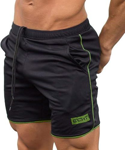 BIFUTON Pantalones cortos de entrenamiento para hombre pantalones cortos de gimnasio atléticos para hombre 5 pulgadas cintura elástica bolsillo