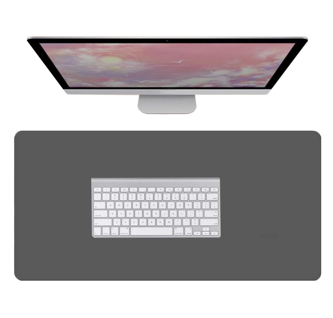 PU Sottomano Tappetini per Mouse Deskpad Grigio scuro 75*120cm