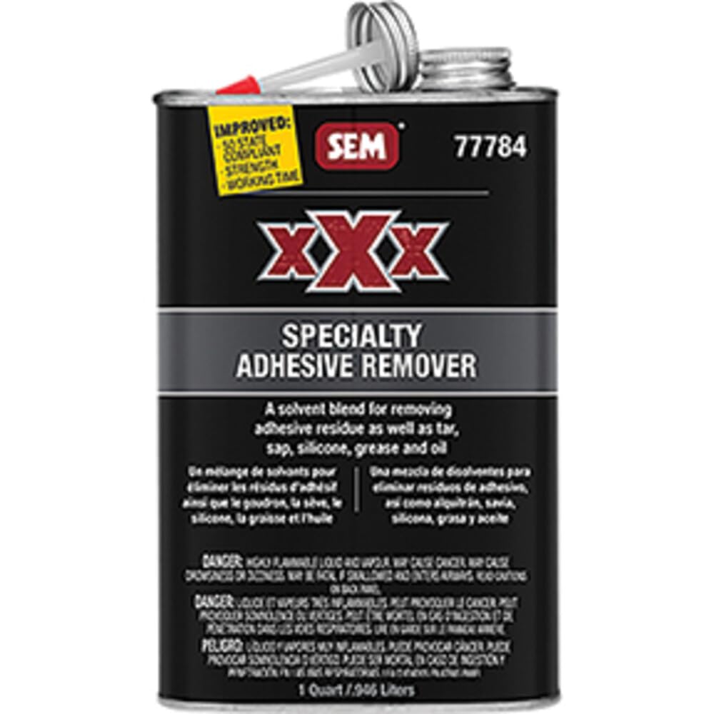 XXX 77784 77784 Universal Adhesive Remover, 1 qt Can, Liquid, Clear