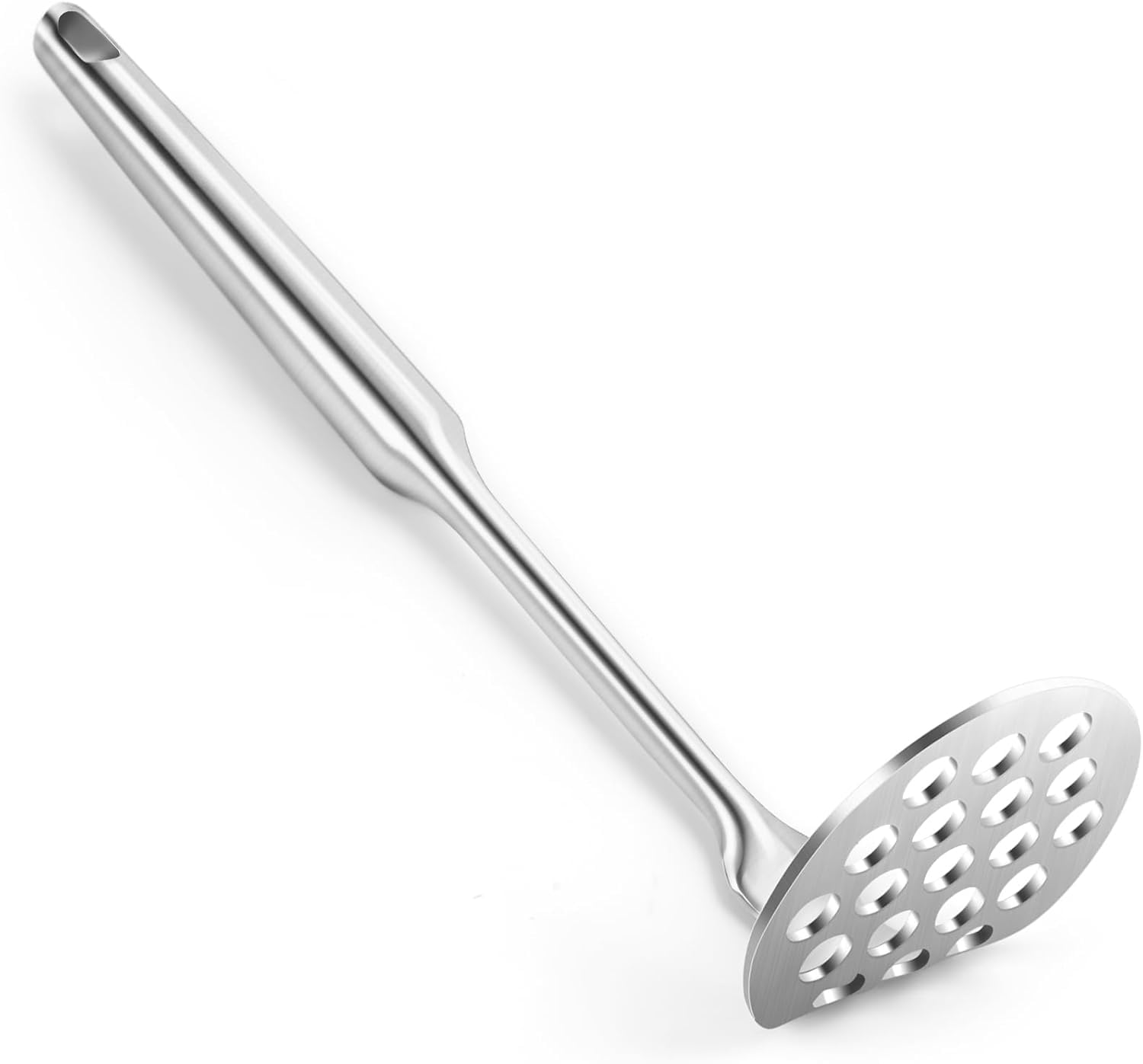 MallArt® Paslanmaz Çelik Patates Ezici – Ergonomik Tutma Sapı ile Püre Yapıcı, Endüstriyel Kalite Patates Presi, Mutfak Gereci, Bulaşık Makinesinde Yıkanabilir – Püre, Havuç, Tatlı Patates İçin