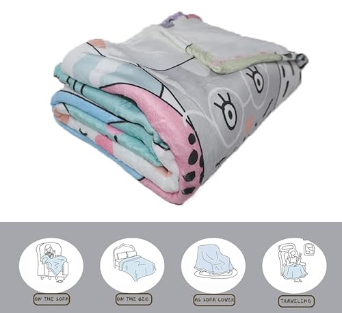 IUNTWEIE Manta Estampado Gatos 130 x 150 cm, con Estampado de Animales 3D, Manta de Forro Polar Suave y cálida como Funda de sofá, Colcha para el salón (A, 130x150cm) - imagen 4