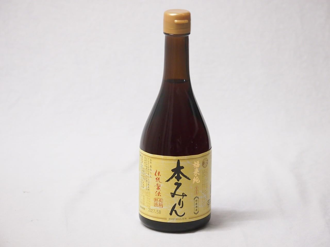 Amazon.co.jp: 白扇酒造 伝統製法熟成本みりん 500ml×1本(岐阜県