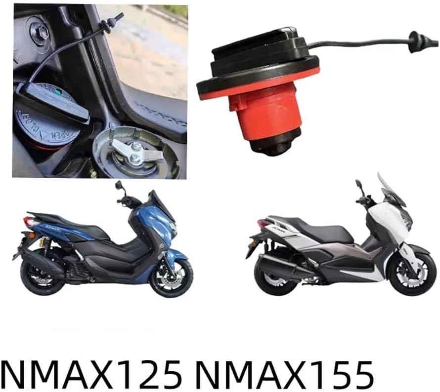 Motorbike Petrol Tank Cap Accessories Suitable for Ya&maha Nmax155, Nmax125, N-Max125, 150, Nmax150, Nmax160 Motorcycles, Fuel Tank Cap