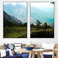 2 Piece Framed Canvas Wall Art Greenlands Canvas Prints Home Artwork Decoration for Living Room,Bedroom - 16