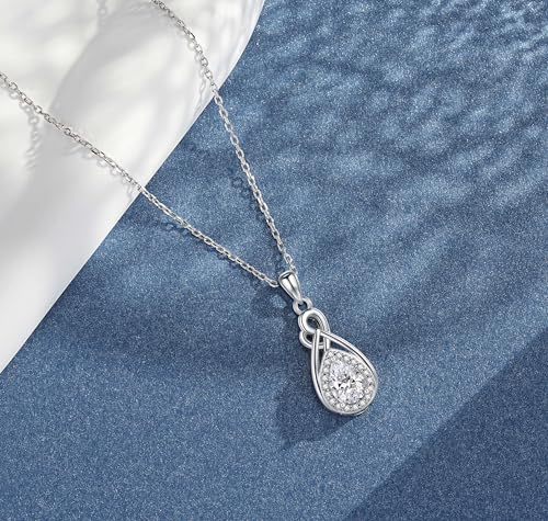 Step Forward 925 Sterling Silver Teardrop Urn Necklaces for Ashes - Cremation Jewelry for Ashes for Women Memorial Keepsake Funeral Necklace for Loved Ones4