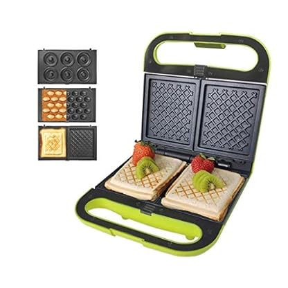 zZZ Egg Waffle Maker, Sandwich Waffle Maker, elektrischer Panini Toaster, Donut Making Machine, 700W Double Slot Steak…