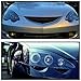SPEC-D TUNING Black Smoke Dual Halo Projector Headlights Compatible with 2002-2004 Acura RSX, Left + Right Pair Headlamps Assembly