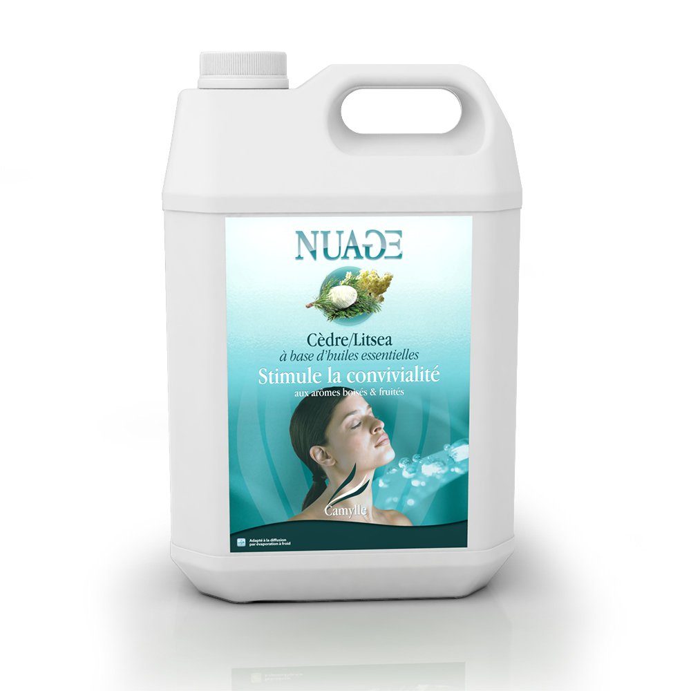 Camylle - Zapach do dyfuzora cedrowego/litsea – emulsja olejków eterycznych do ultradźwiękowego sterowania – stymuluje towarzyskość aromatami drzewnymi i owocowymi – 5000 ml
