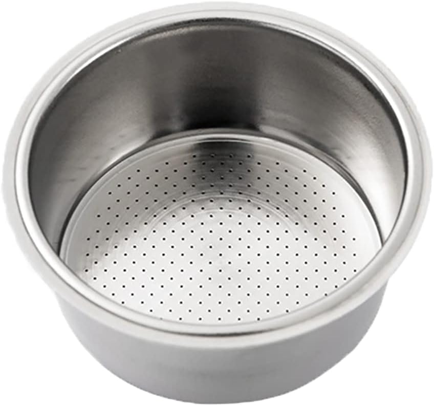 52mm Coffee Portafilter Basket, 2 Cups Double Layer Stainless Steel