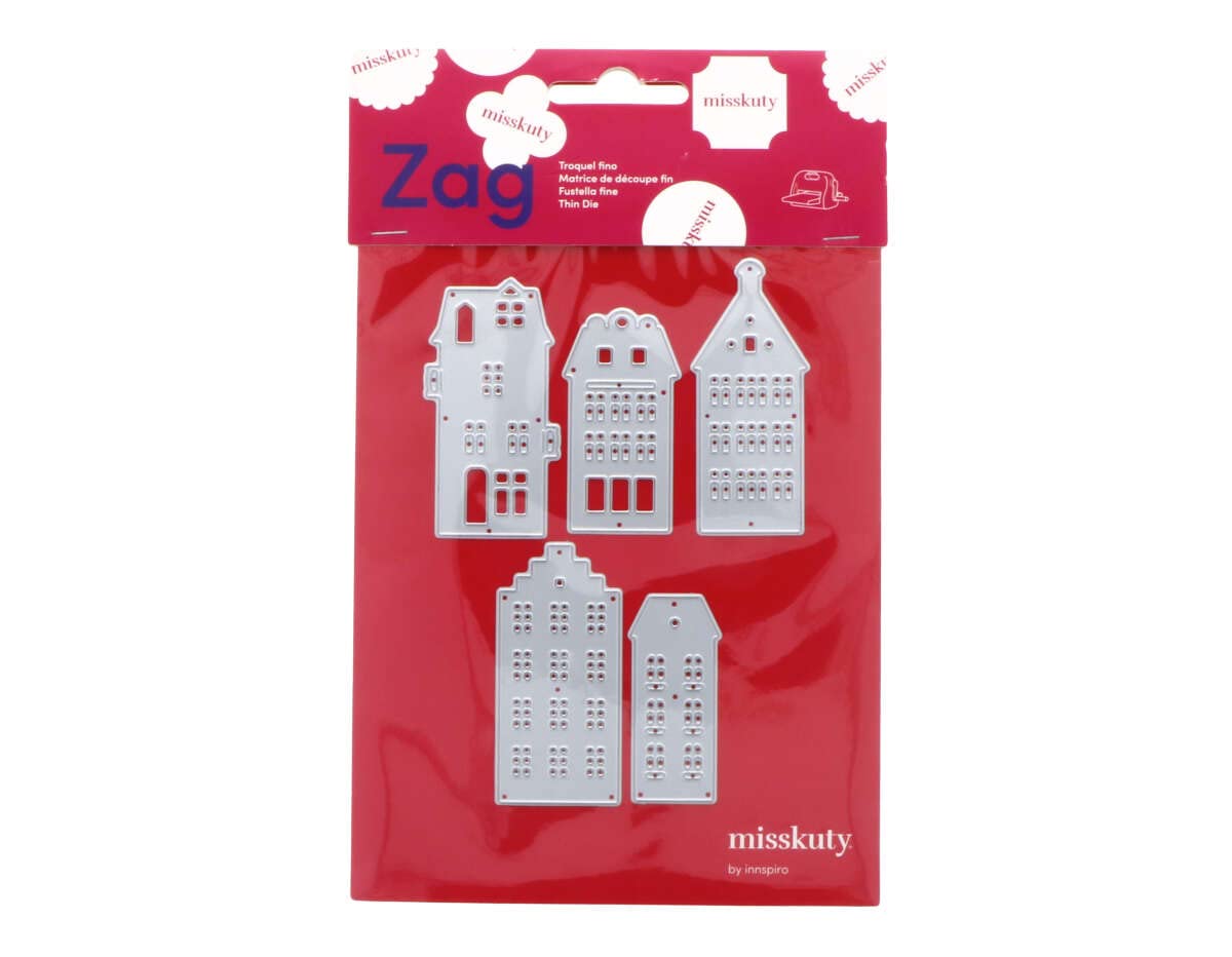 ZAG Feine Stanzformen Set – 5 Stück Aus Stahl, Für Papier, Karton & EVA, Kompatibel Mit Stanzmaschinen