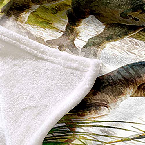 Couverture poisson doré avec impression 3D relief plaid doux flanelle - 6